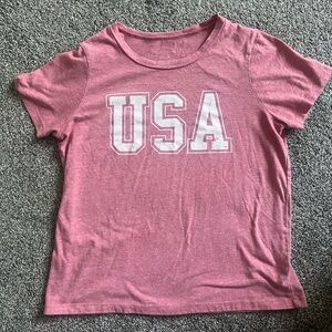 Women’s USA mid length tee